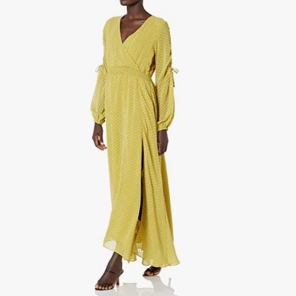 Kendall & Kylie Maxie Dress with Ruched Sleeves, NWT, Size 0-2